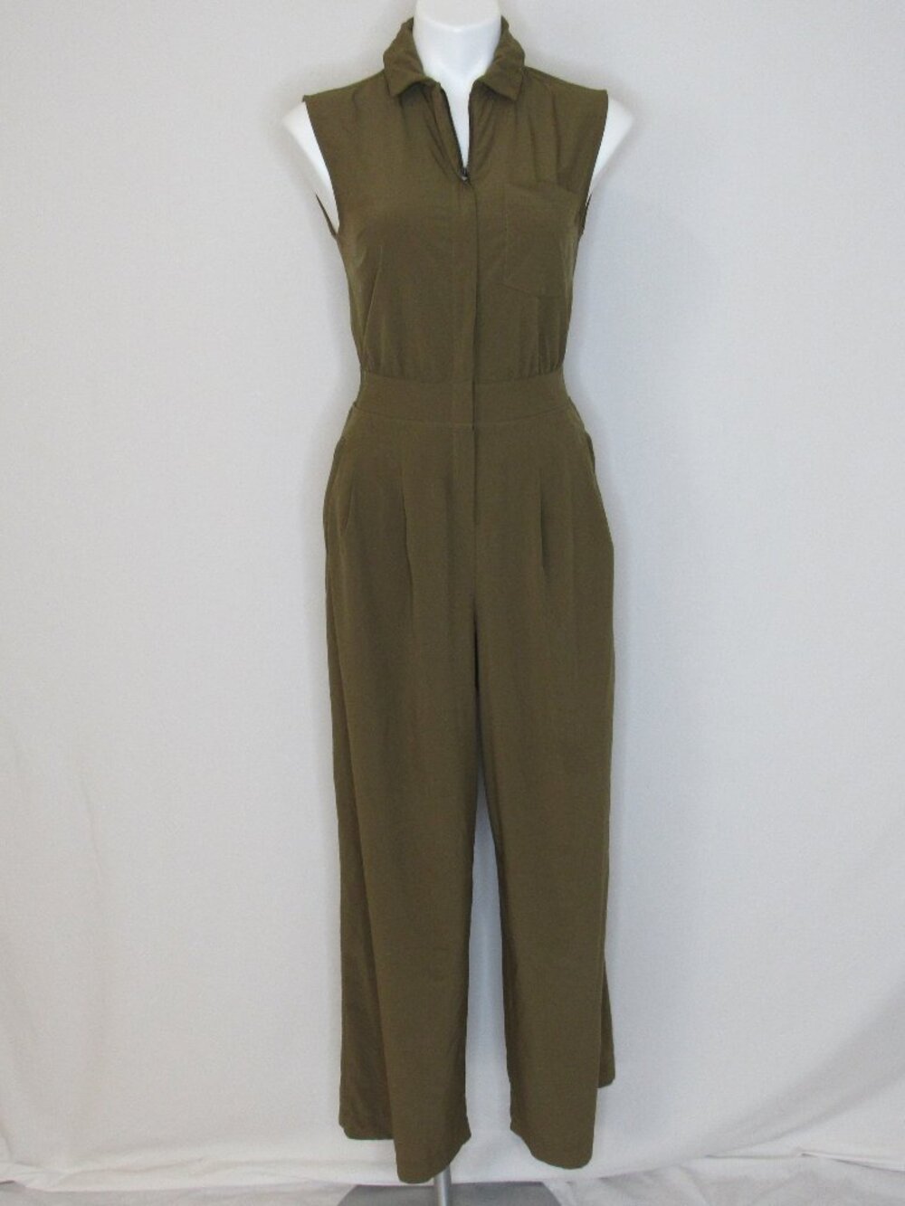 Athleta Olive Green BROOKLYN HIGHTS Jumpsuit Women's 0